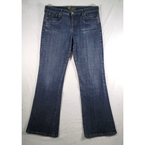 Kut from the Kloth Denim - KUT From The Kloth Natalie Mid Rise Bootcut Jeans Womens Size 14 Pocket Flaps